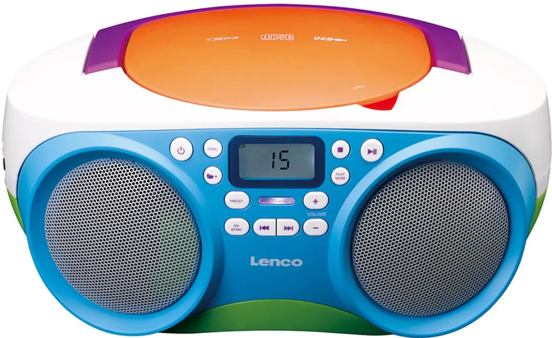Lenco SCD-41 Draagbare Radio-CD-speler - Multicolor