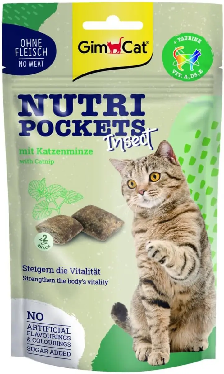 GimCat Nutri Pockets Insect & Kattenkruid 60g