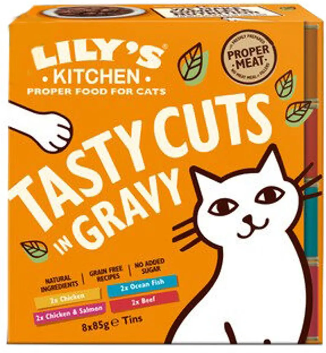 Lily's Kitchen Cat Tasty Cuts Kip Blikkenvoer 24x85g