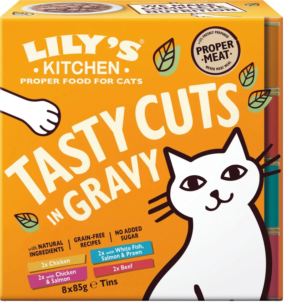 Lily's Kitchen Cat Tasty Cuts Kip Blikkenvoer 24x85g
