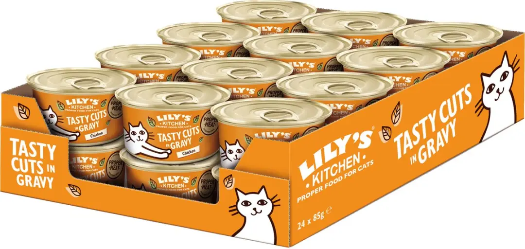 Lily's Kitchen Cat Tasty Cuts Kip Blikkenvoer 24x85g