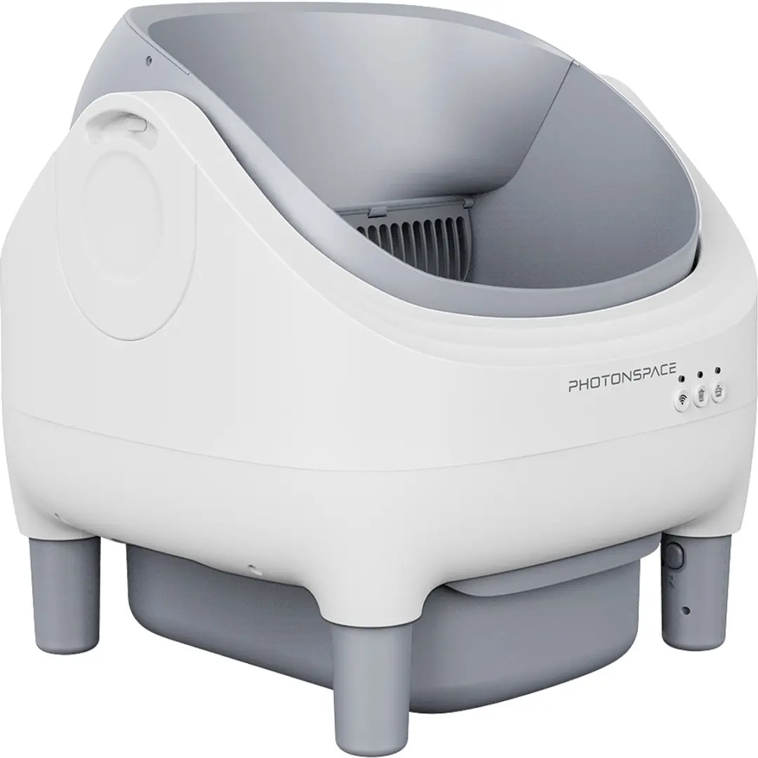 Photonspace Zelfreinigende Kattenbak Mini E - Wit - 65L - 2 Katten