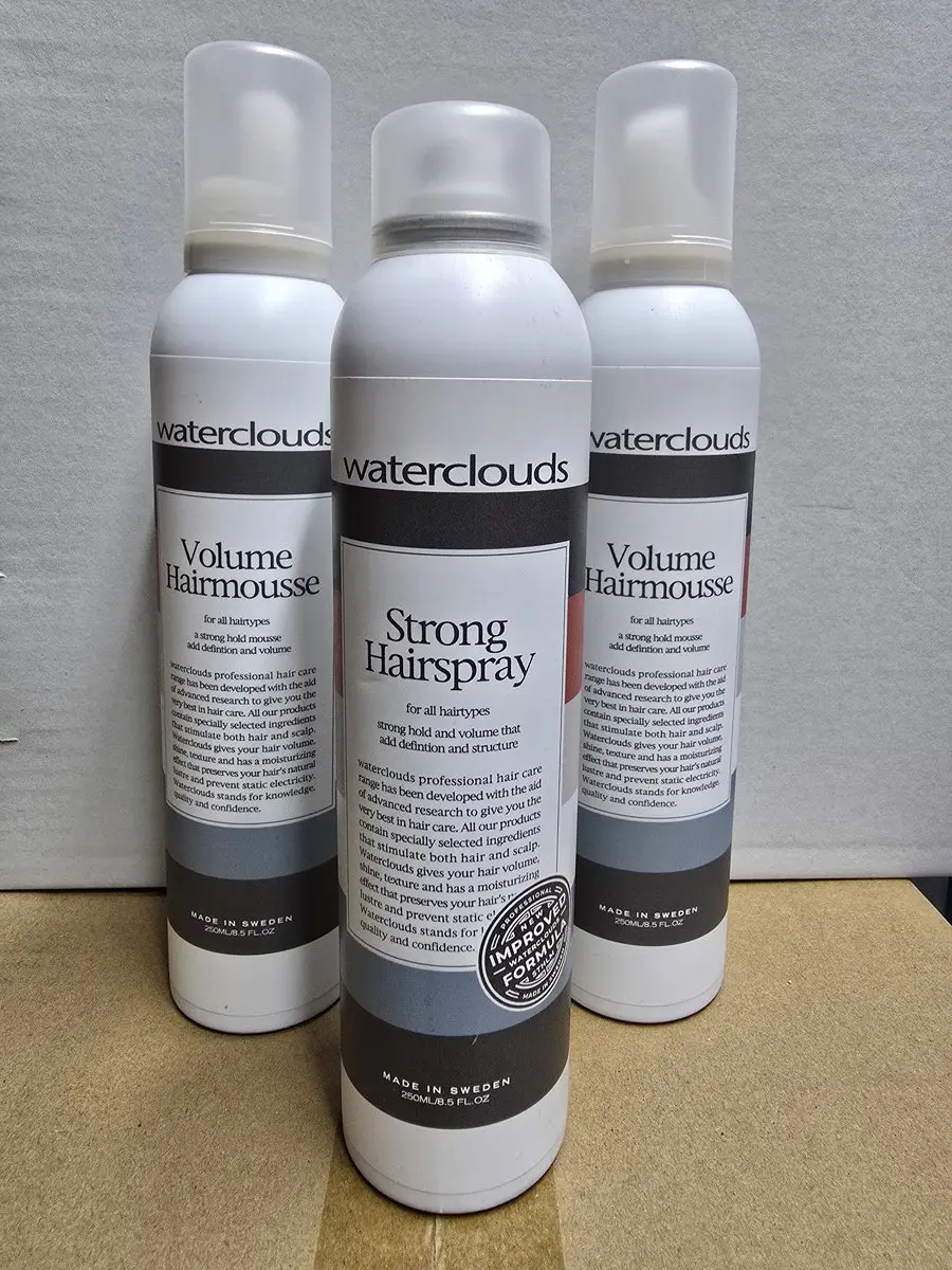 Waterclouds Volume Hairmousse & Strong Hairspray Set