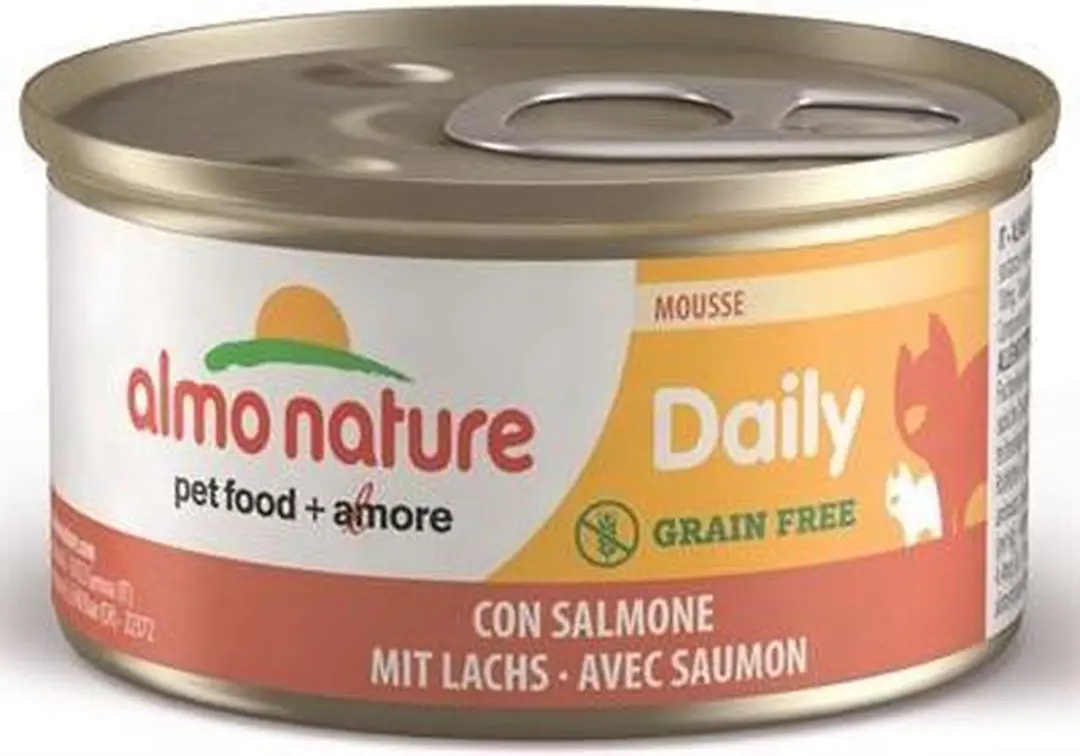 Almo Nature Daily Menu Mousse Zalm Kattenvoer 85g - afbeelding 6 van 6