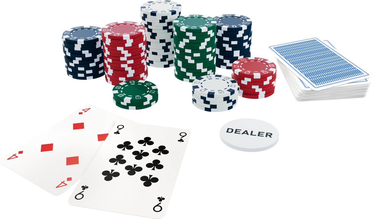 Goliath Classics Poker Set 300 Fiches - 300 Chips Pokerset - Aluminium Koffer - Pokeren - Gezelschapsspel