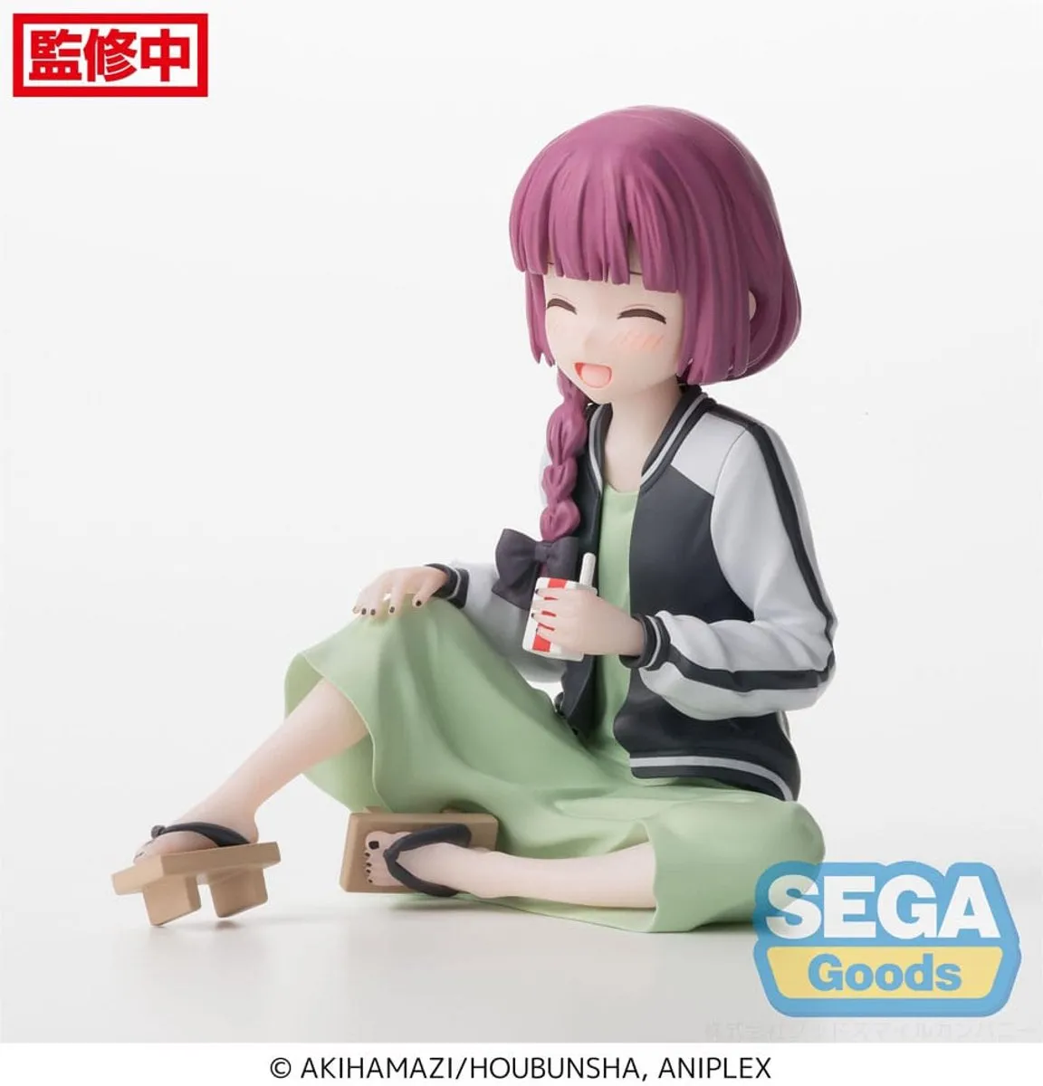 Sega Bocchi the Rock! Kikuri Hiroi PM Perching Statue 7cm - Multicolor