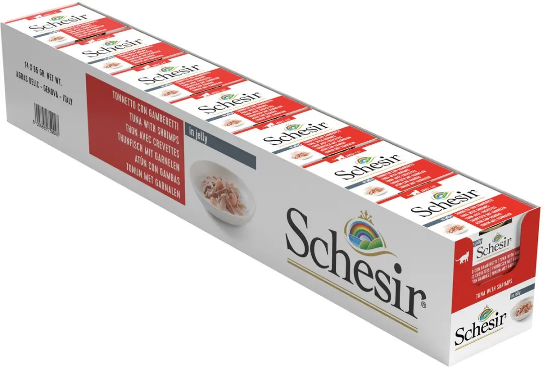 Schesir Kat Tonijn/Garnaal 85g - afbeelding 6 van 6