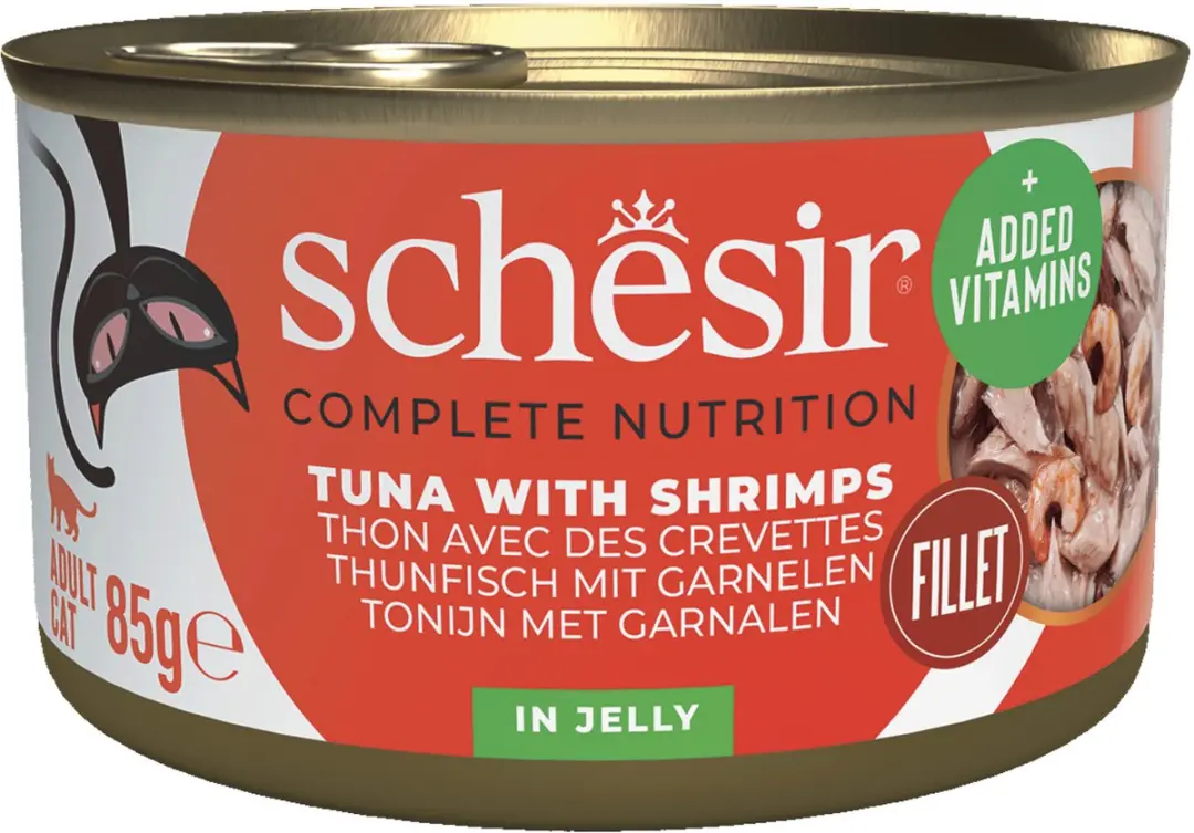 Schesir Kat Tonijn/Garnaal 85g
