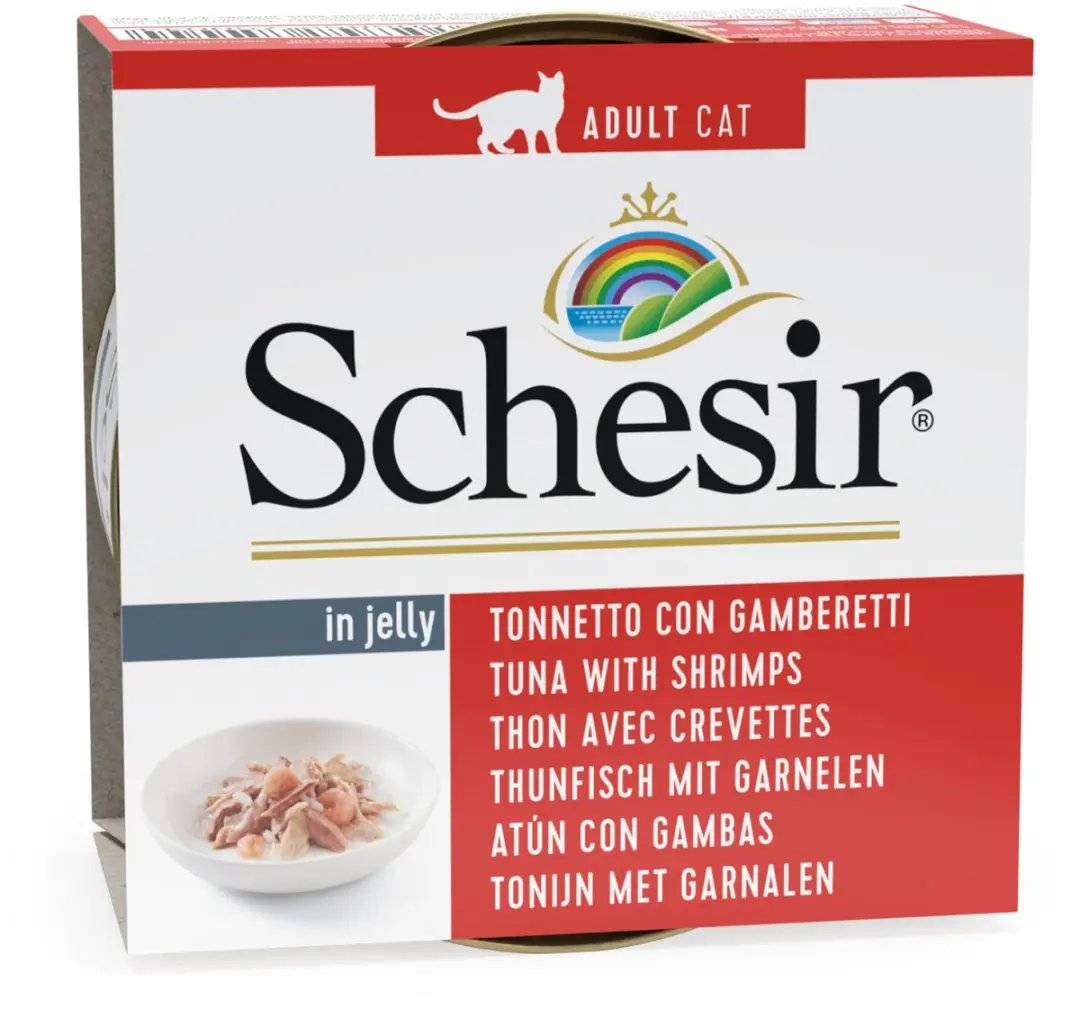 Schesir Kat Tonijn/Garnaal 85g