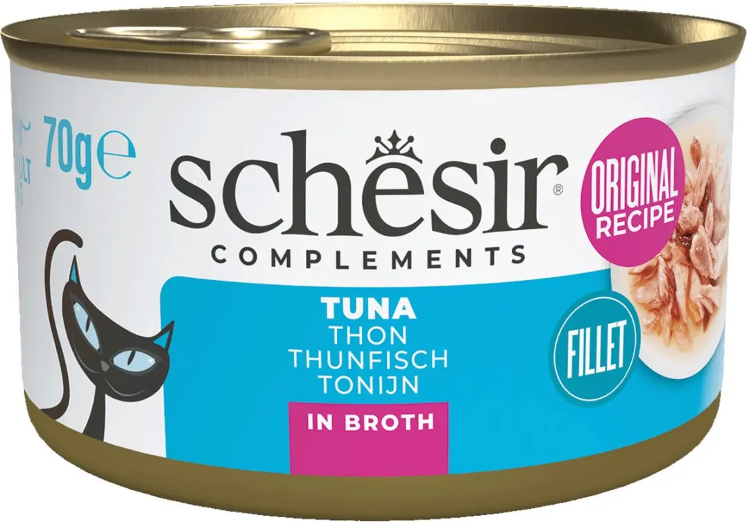 Schesir Gekookte Tonijn Kattenvoer 70g