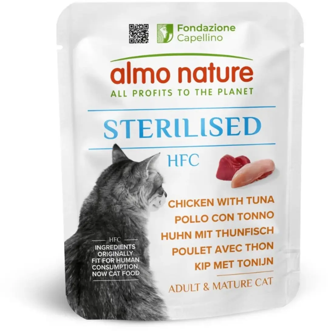Almo Nature HFC Sterilised Kattenvoer Kip Tonijn 50g