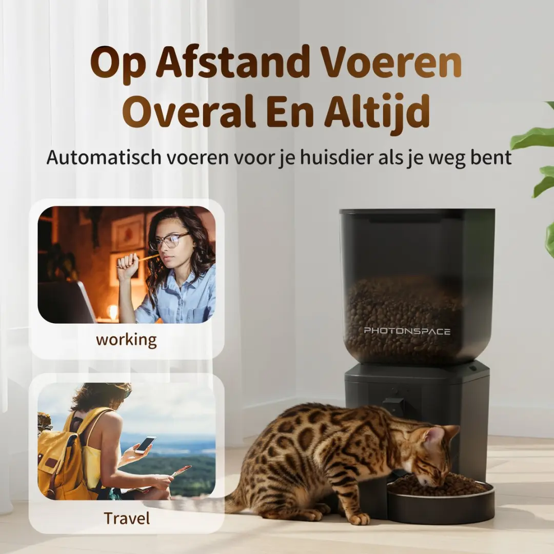 Photonspace Automatische Voerbak 7L - Full HD Camera - WiFi App