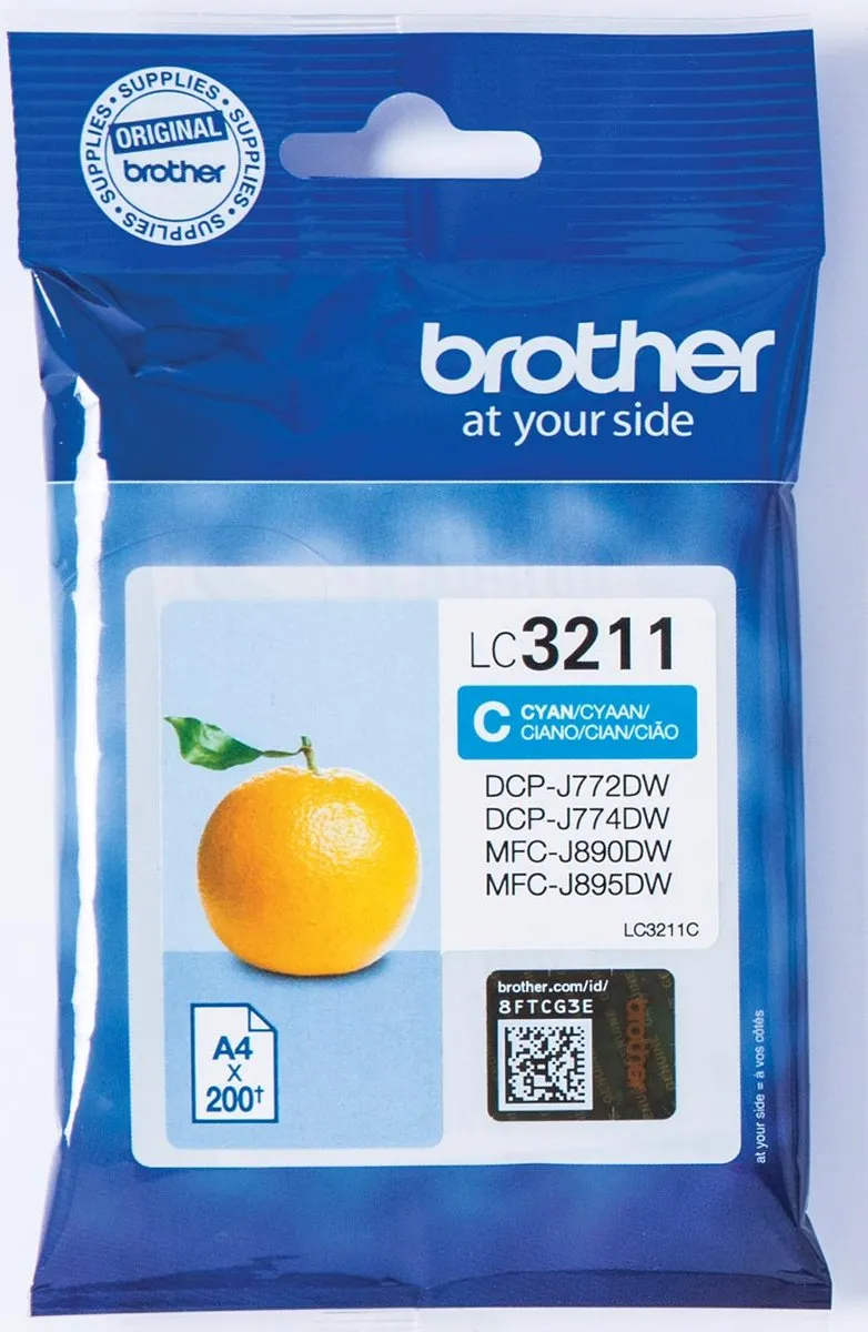 Brother LC-3211C Inktcartridge Cyaan