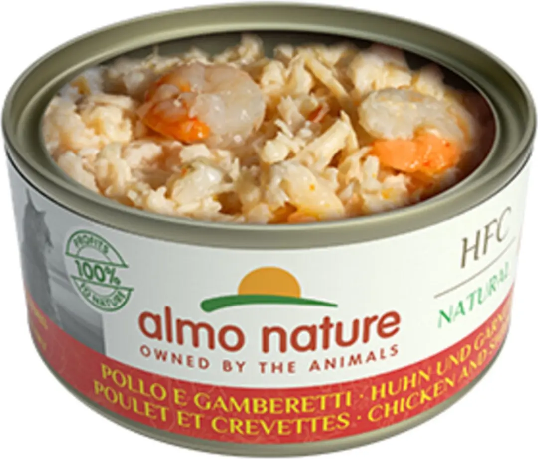 Almo Nature HFC Natural Kattenvoer Kip & Garnalen 150g