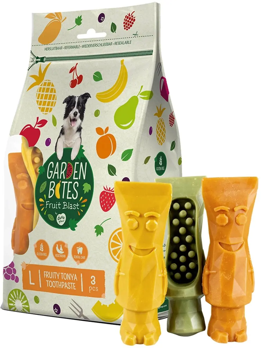 Duvo Garden Bites Fruity Tonya Tandpasta - 36 Stuks