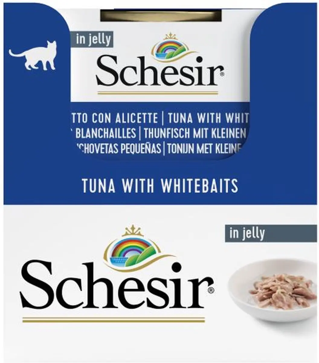 Schesir Kat Tonijn/Ansjovis 85g - 14 Stuks