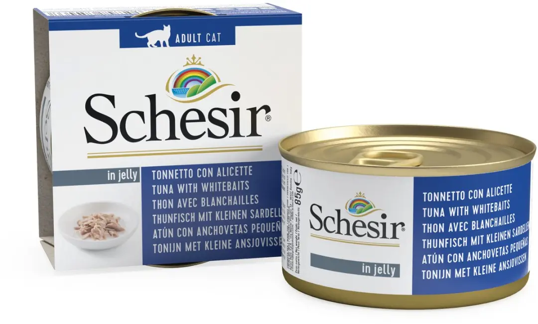 Schesir Kat Tonijn/Ansjovis 85g - 14 Stuks