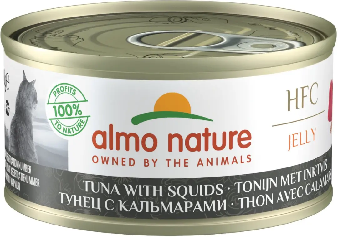 Almo Nature Cat Tonijn/Inktvis 24x70g