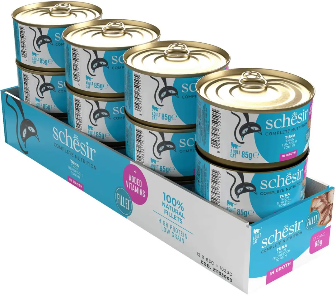 Schesir Kat Tonijn Naturel 85g - 14 Stuks