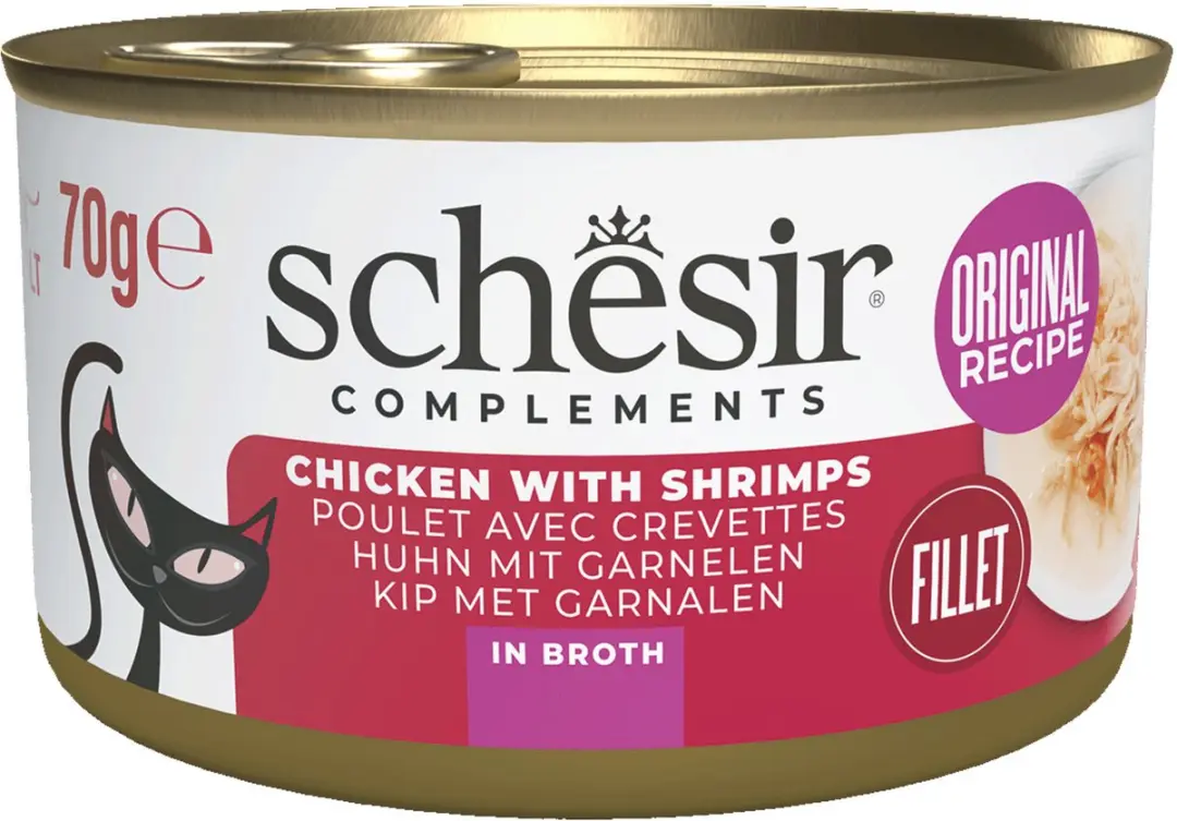 Schesir Kat Kip/Garnalen 70g