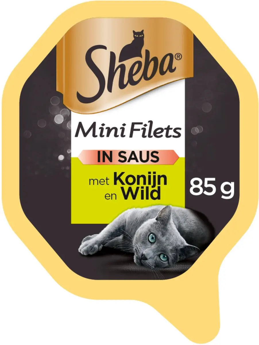 Sheba Mini Filets Konijn in Saus 85g