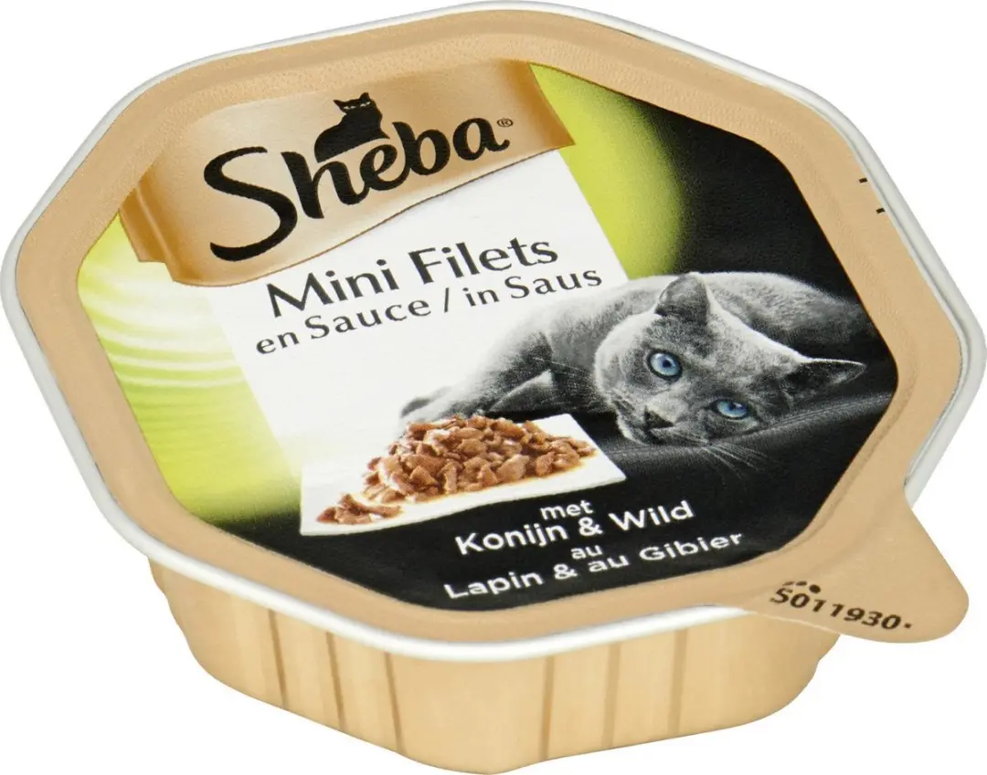 Sheba Mini Filets Konijn in Saus 85g - 18 Stuks