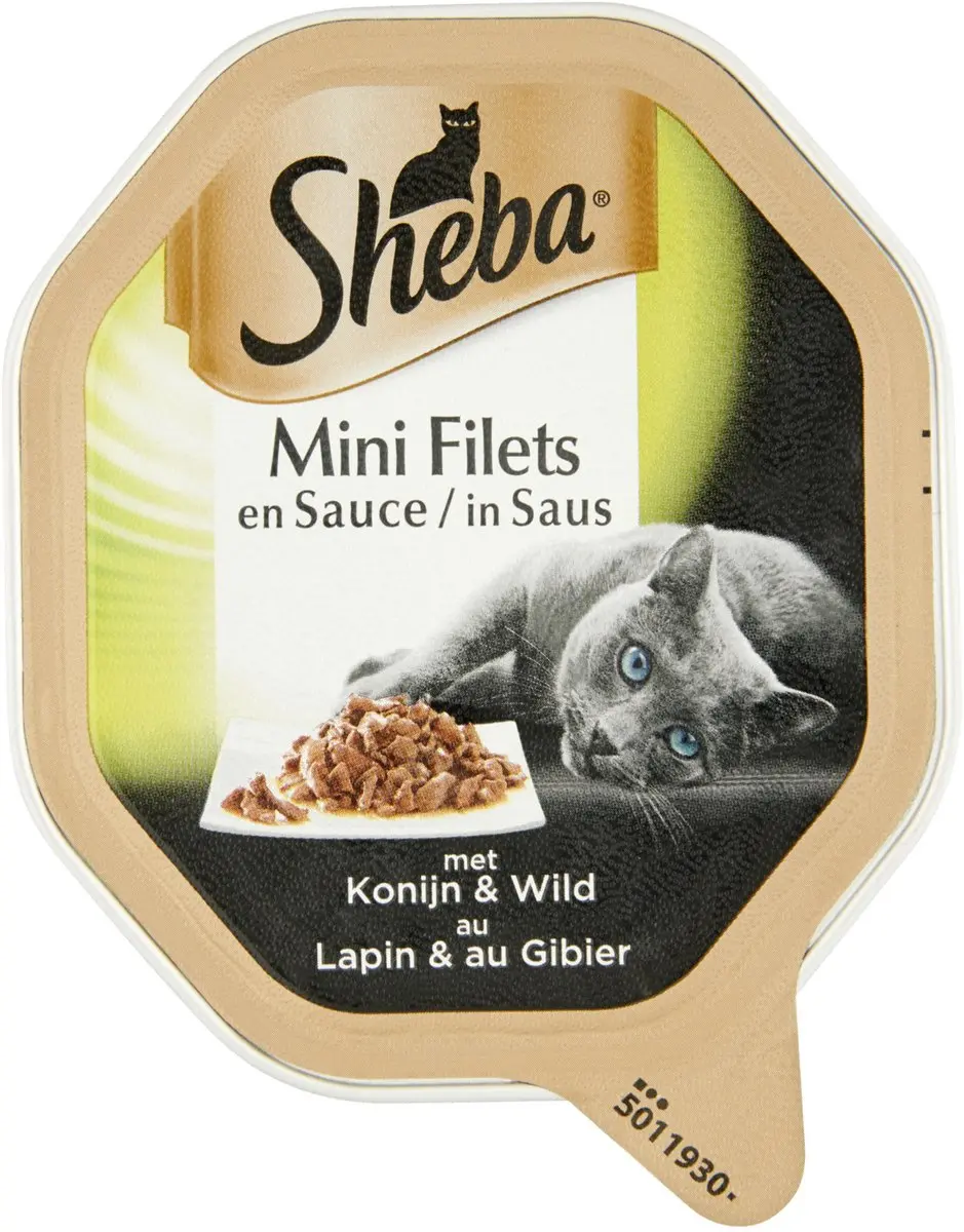 Sheba Mini Filets Konijn in Saus 85g - 18 Stuks
