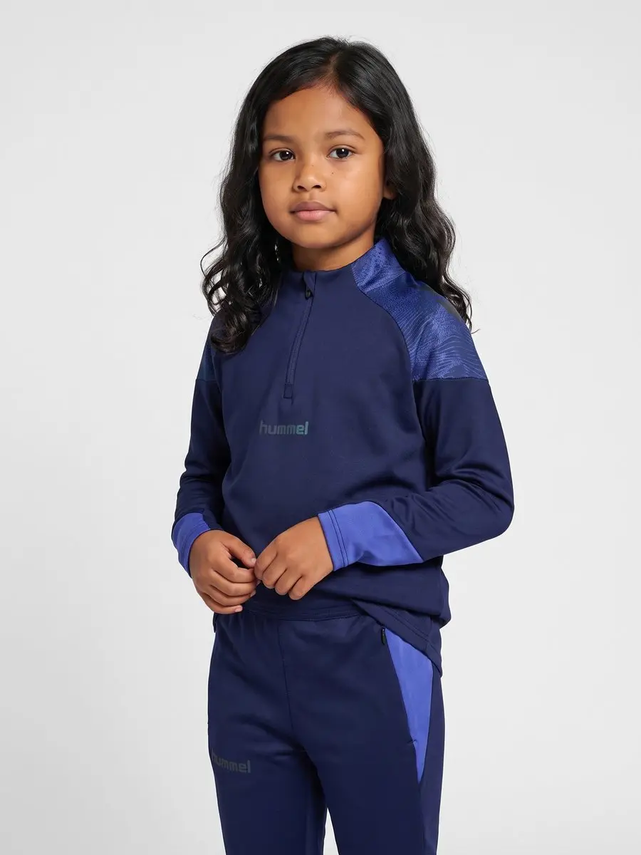 Hummel HMLBLAZE26 Pro Training Halfzip Kid - Marine - 140
