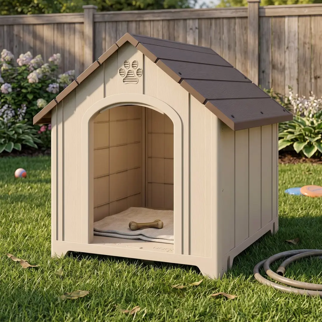 Pawhut Hondenhok 88x79x89cm - Beige