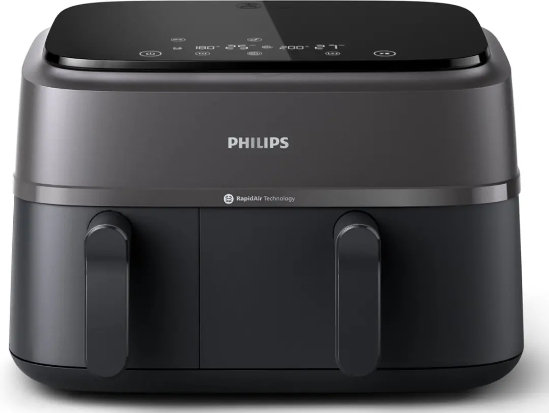 Philips 3000 Series NA350/03 Dual Airfryer 9L - Zwart/Grijs - afbeelding 6 van 6