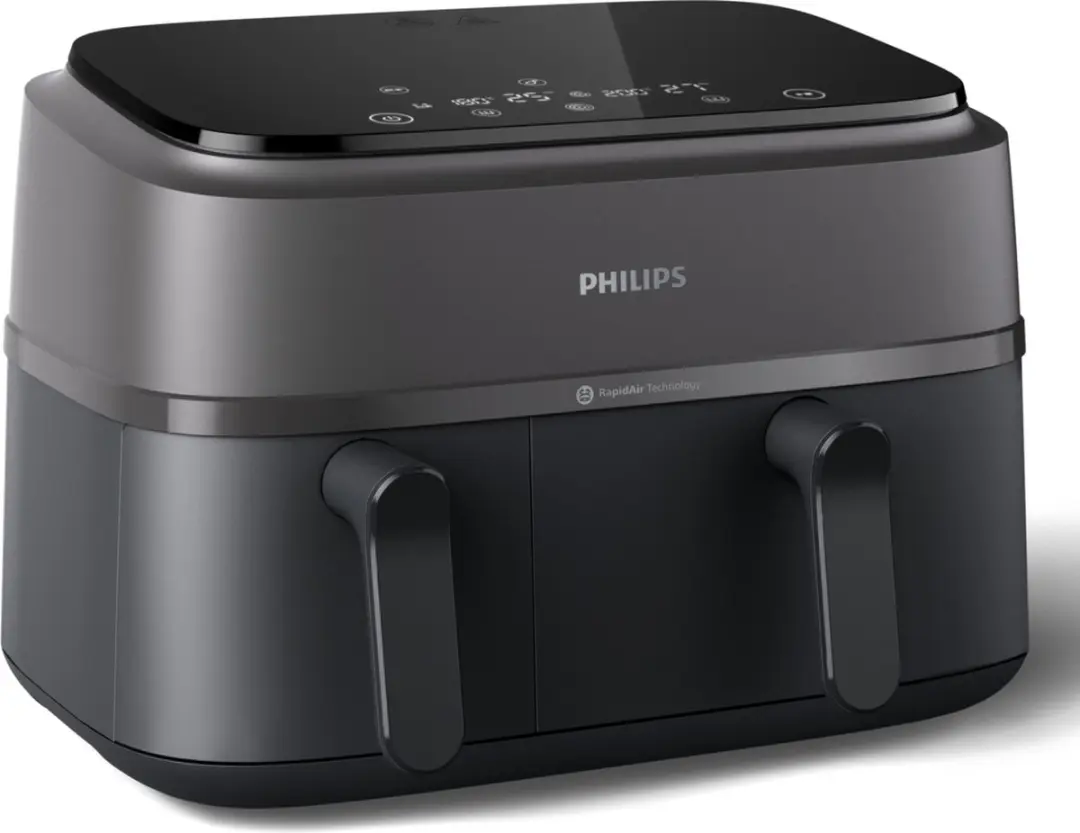 Philips 3000 Series NA350/03 Dual Airfryer 9L - Zwart/Grijs - afbeelding 5 van 6