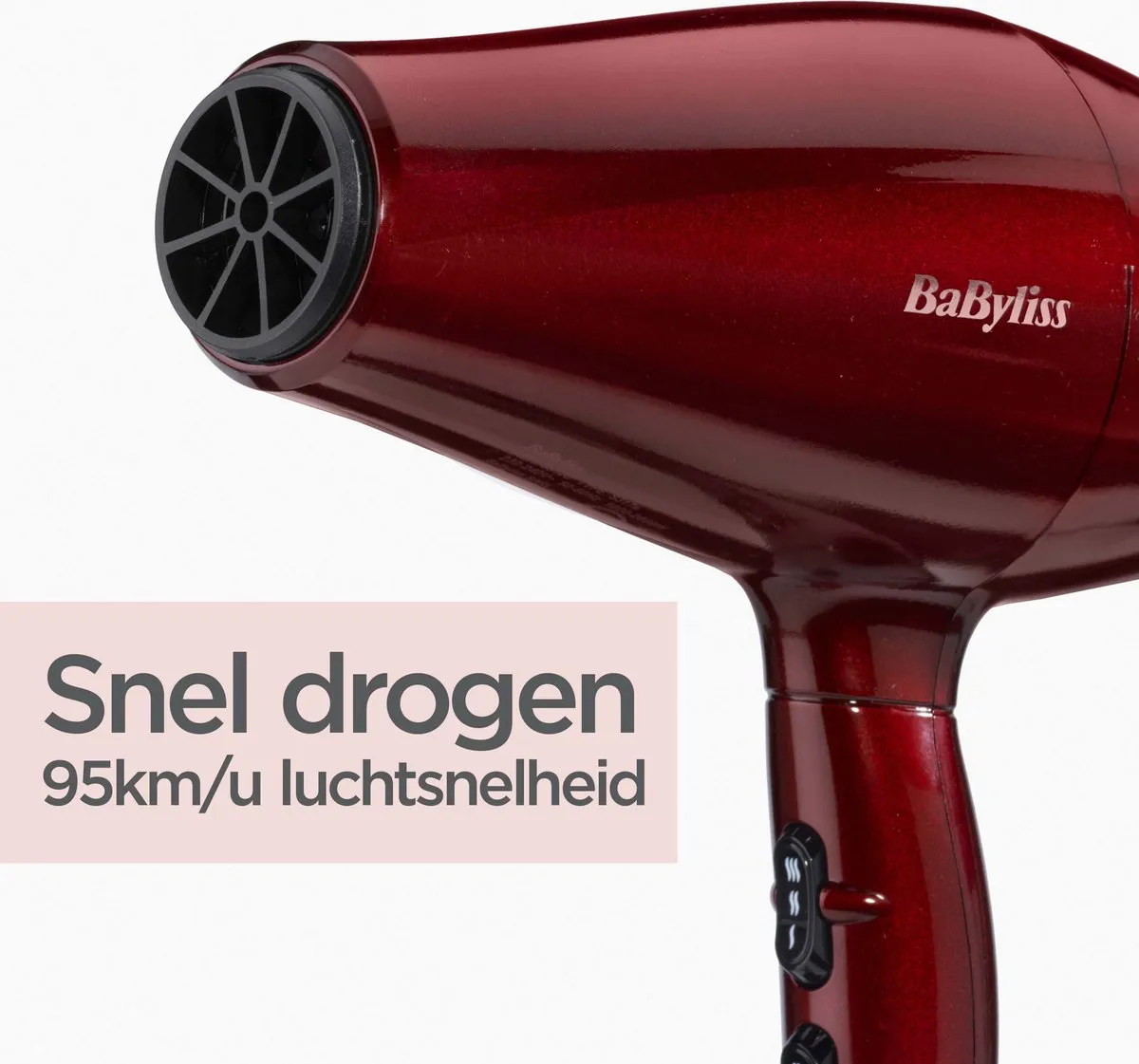 Babyliss Inspired 5912PE Föhn - 2000W - Rood