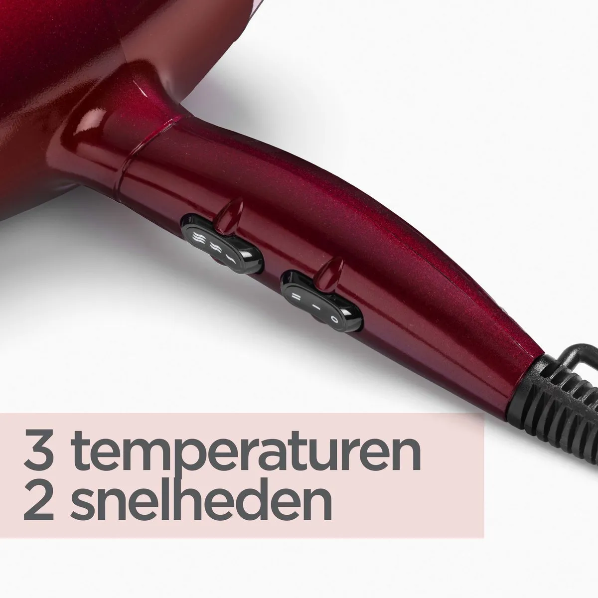 Babyliss Inspired 5912PE Föhn - 2000W - Rood