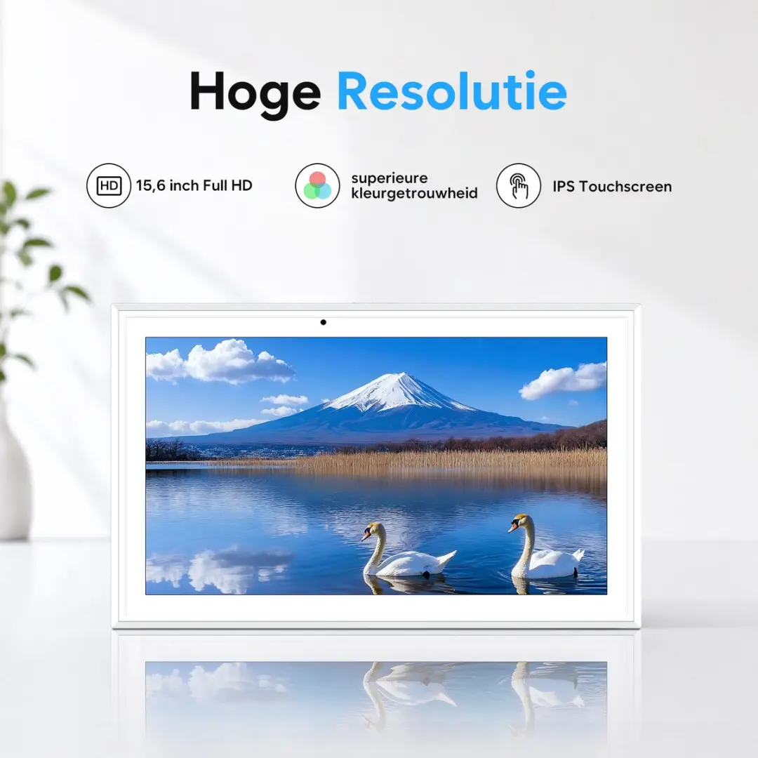 Photonspace Digitale Kalender 15,6" IPS Touchscreen - 1080P - 32GB Wit