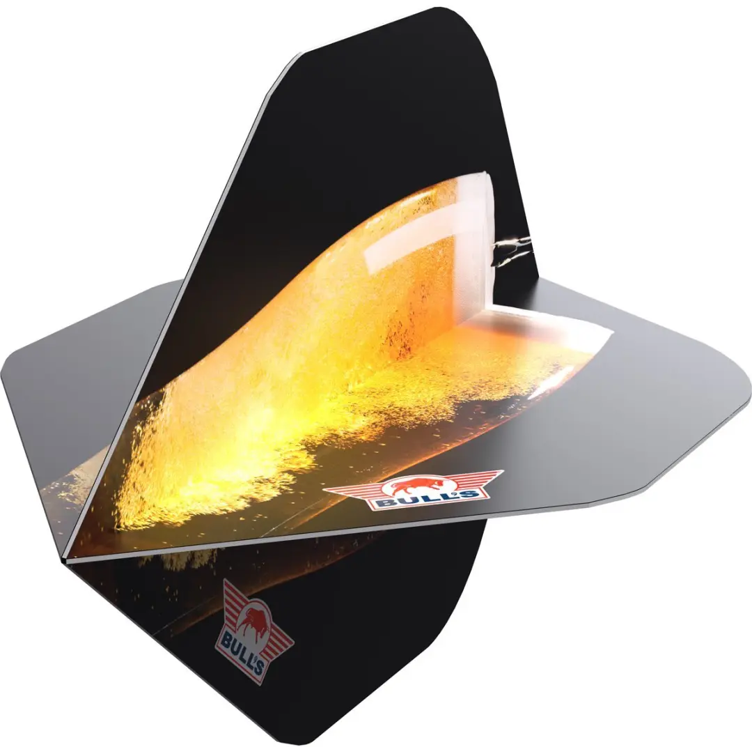 Bull's Beer Glass NO2 Dart Flights - 3 Stuks
