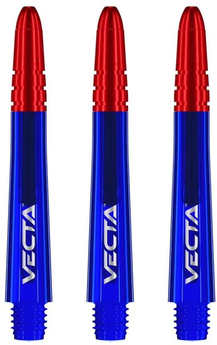 Winmau Vecta Dart Shafts 3 Stuks - Blauw/Rood