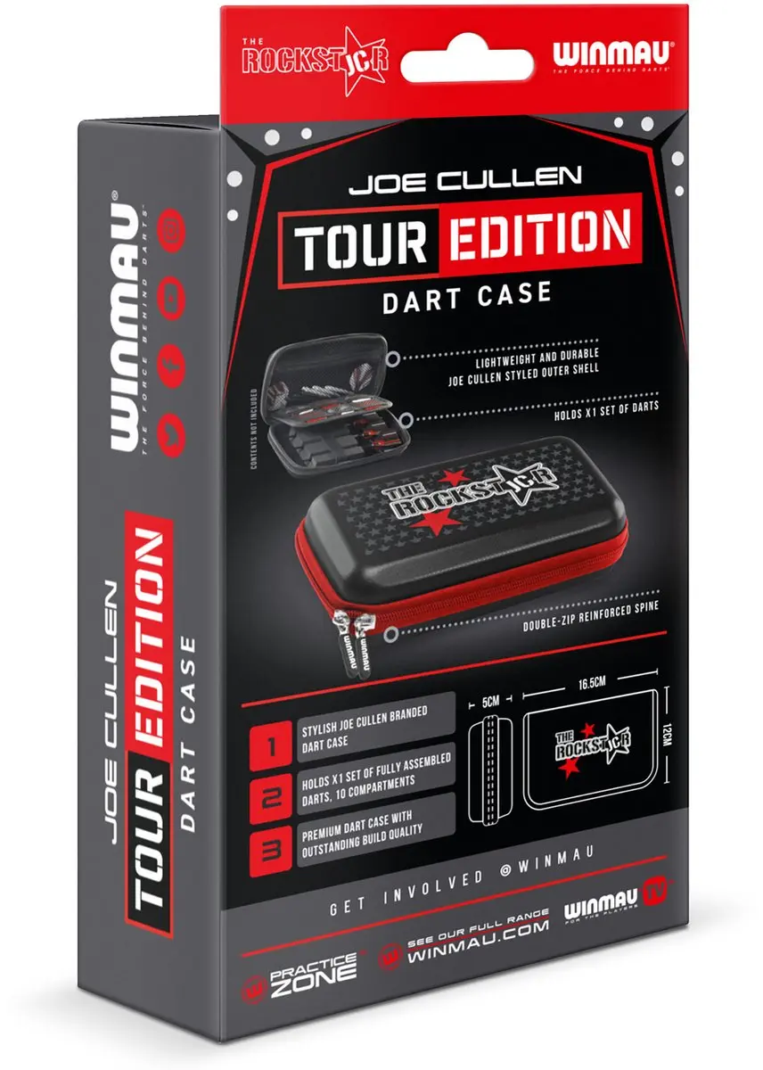 Winmau Joe Cullen Rockstar Dart Case - Zwart