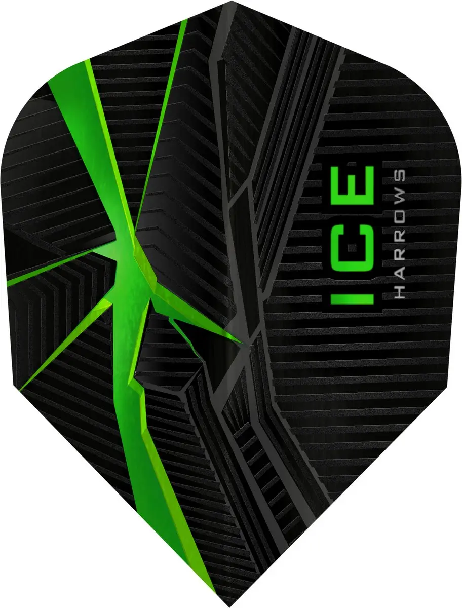 Harrows ICE Recut Green Dart Flights HF3402