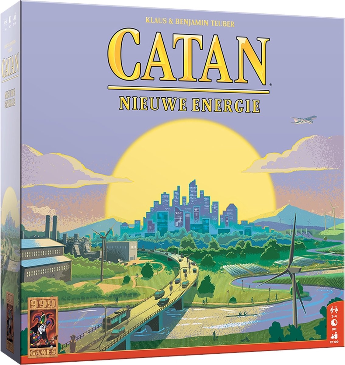999 Games - CATAN - Nieuwe Energie - Bordspel - Gezelschapsspel - Inclusief houten speelstukken - Familiespel - Duurzaam spel