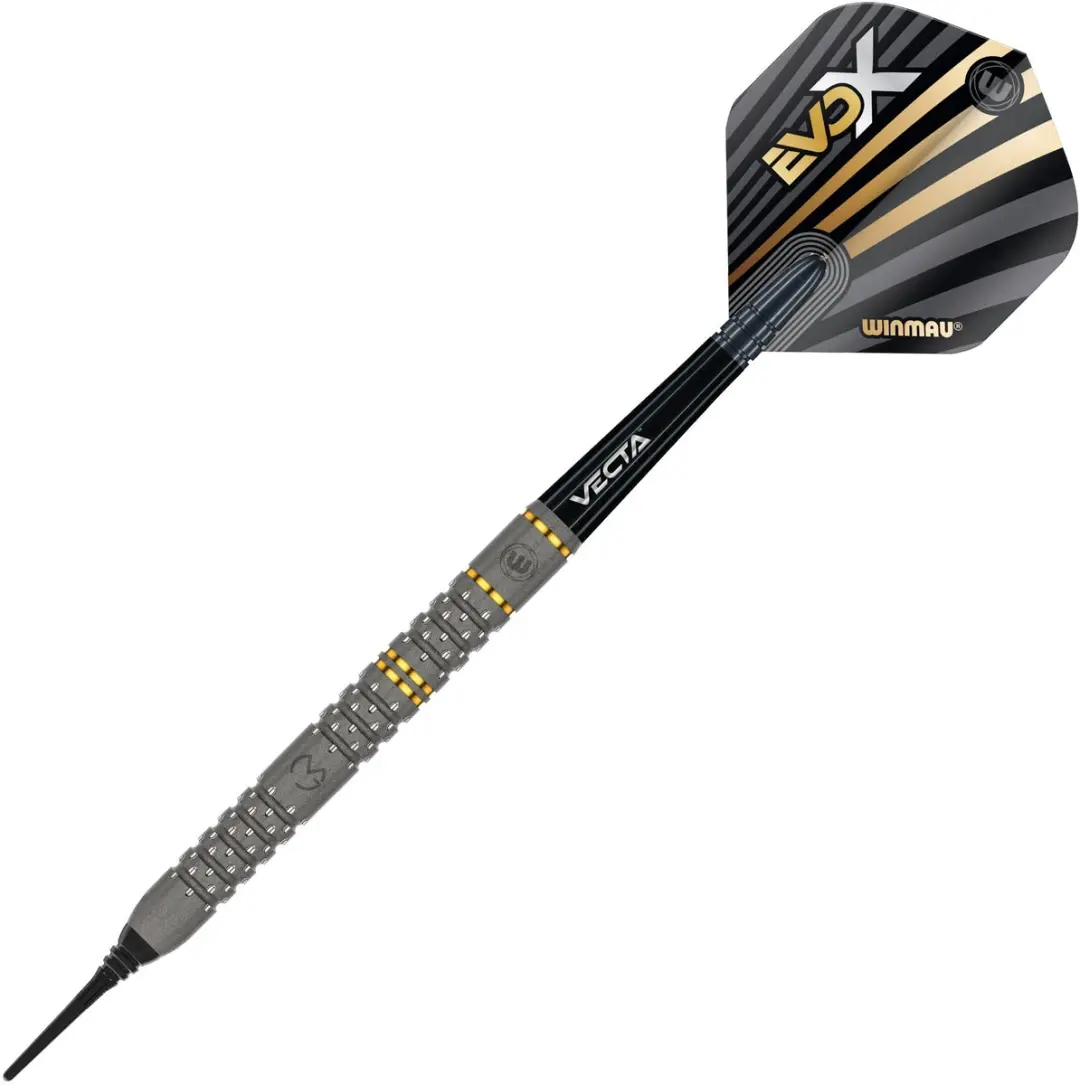Winmau Michael van Gerwen EVO-X Soft Tip Darts 3 Stuks - Goud/Zilver