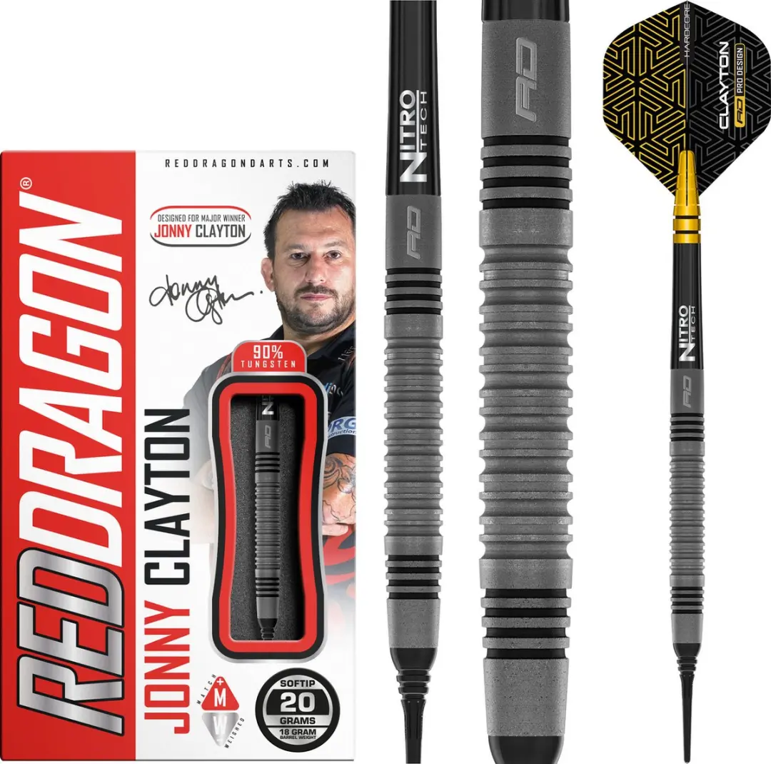 Red Dragon Jonny Clayton Oxide Edition Darts 3 Stuks