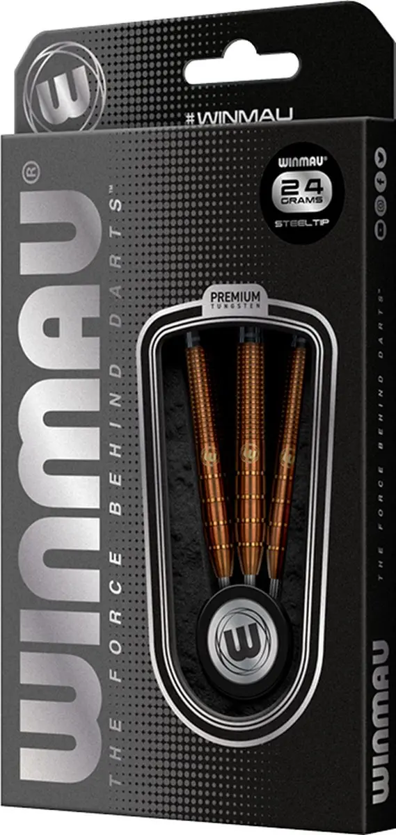 Winmau Darren Herewini 90% Dartpijlen - 3 Stuks - Brons