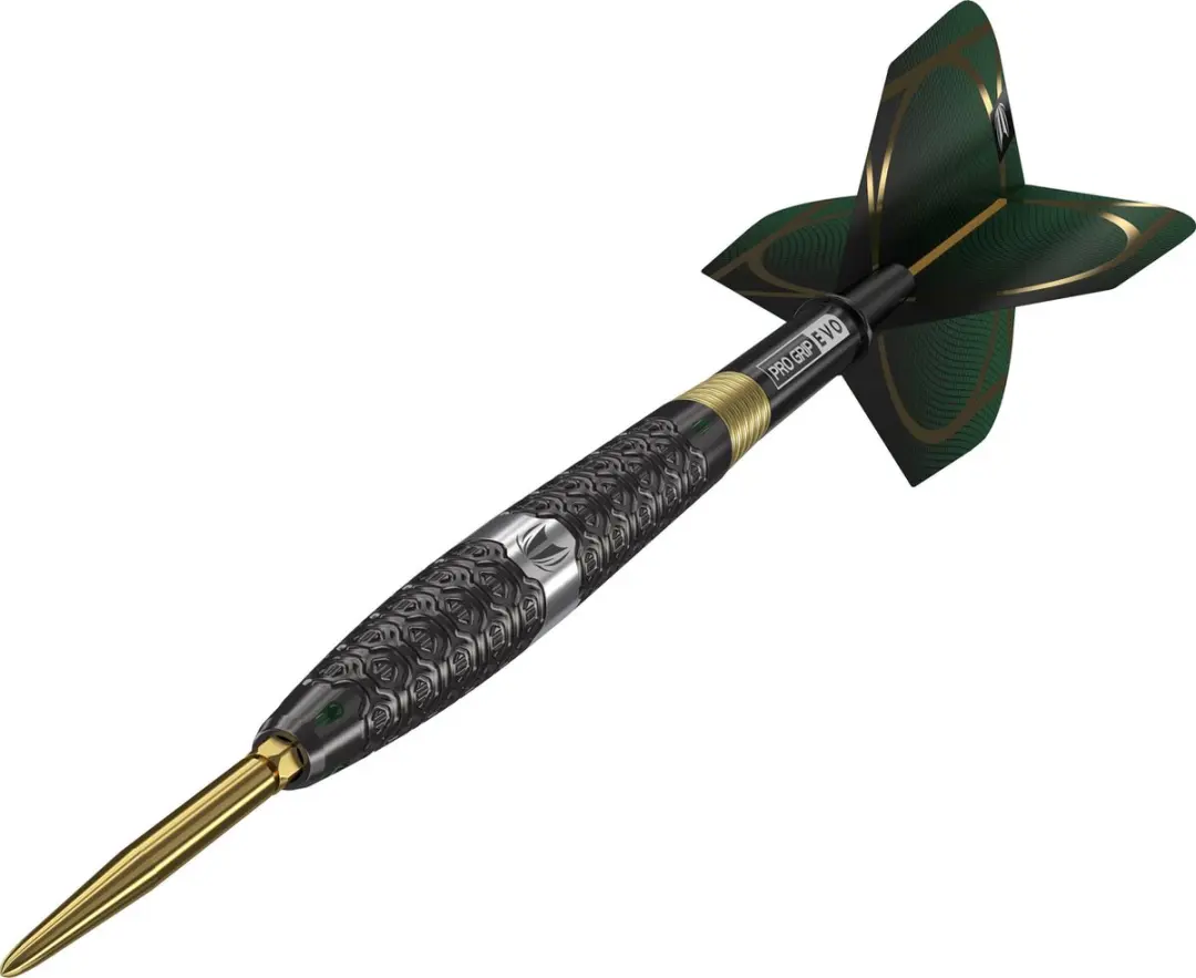 Target Cult SP01 Dartpijlen - 3 Stuks - Goud/Zilver/Zwart/ Groen