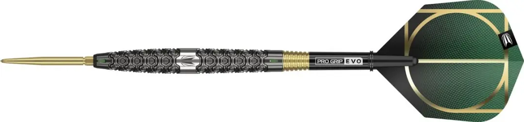 Target Cult SP01 Dartpijlen - 3 Stuks - Goud/Zilver/Zwart/ Groen