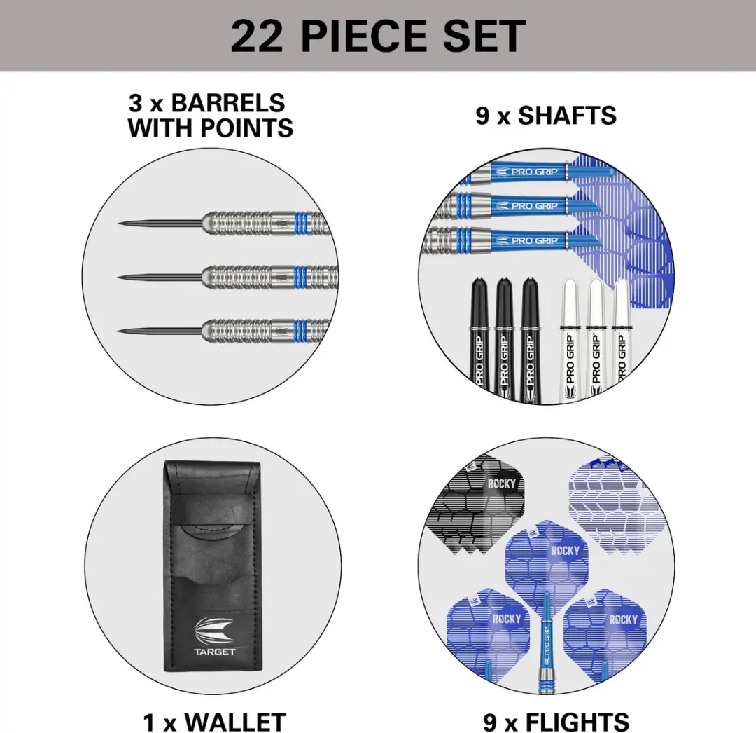 Target Josh Rock 80% Dartpijlen - 3 Stuks