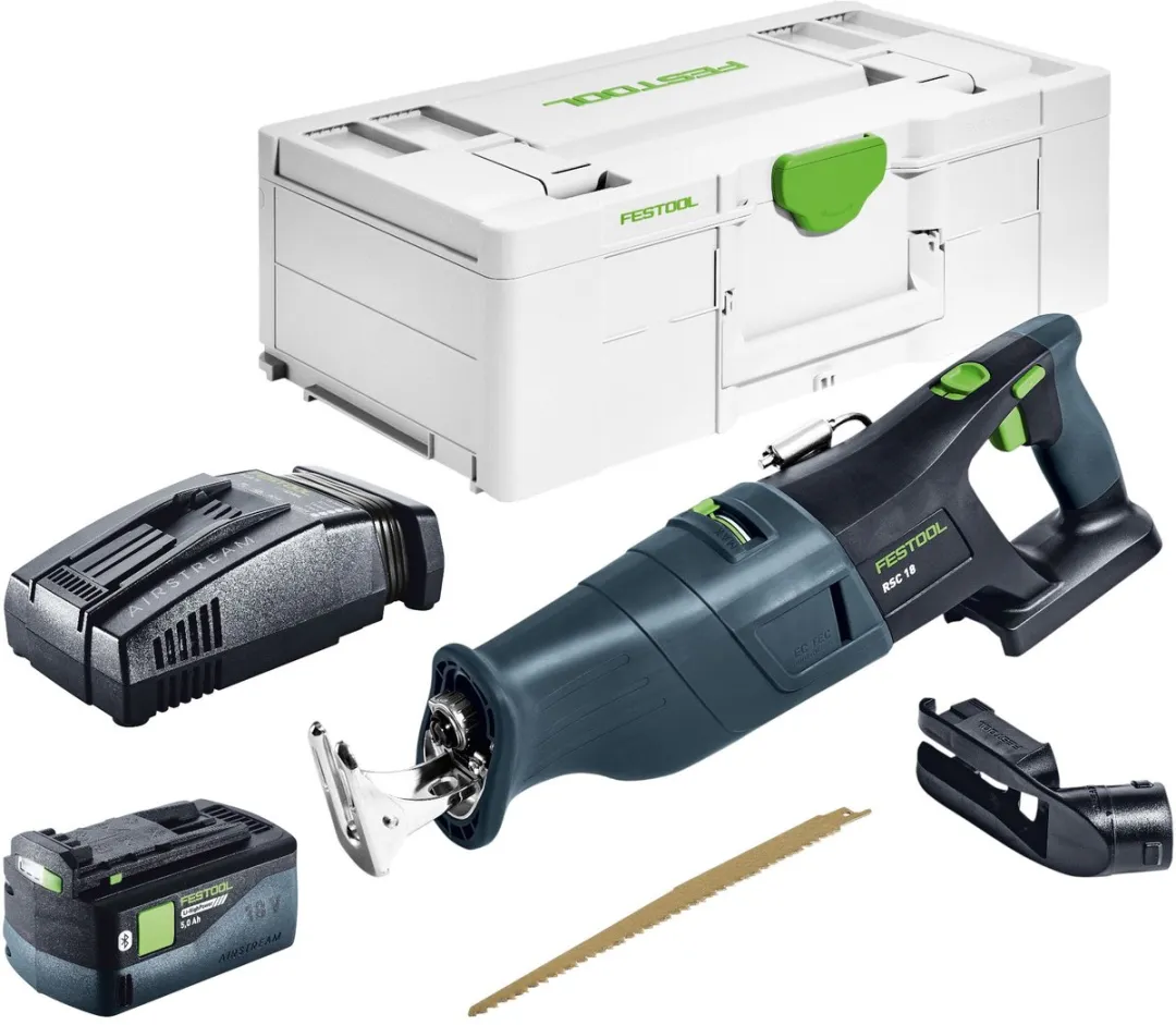 Festool RSC 18 EB-Basic Reciprozaag 18V - 1x 5,0Ah Accu + Systainer - afbeelding 2 van 6