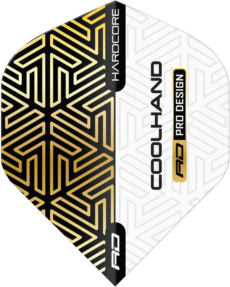 Red Dragon Luke Humphries Hardcore Gold Wit Dart Flights TF6980 - 3 Stuks