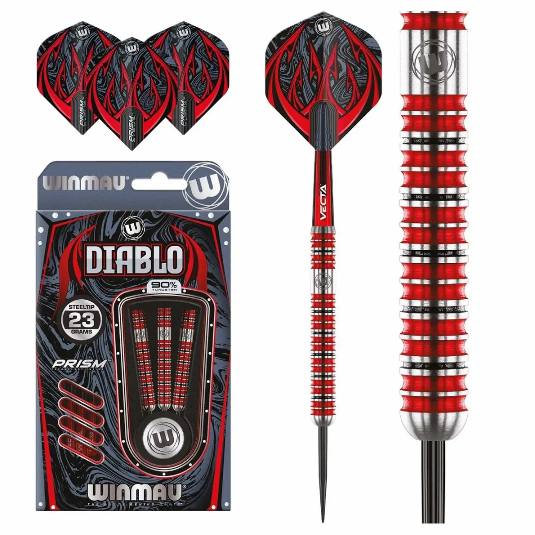 Winmau Diablo Parallel Dartpijlen 3 Stuks