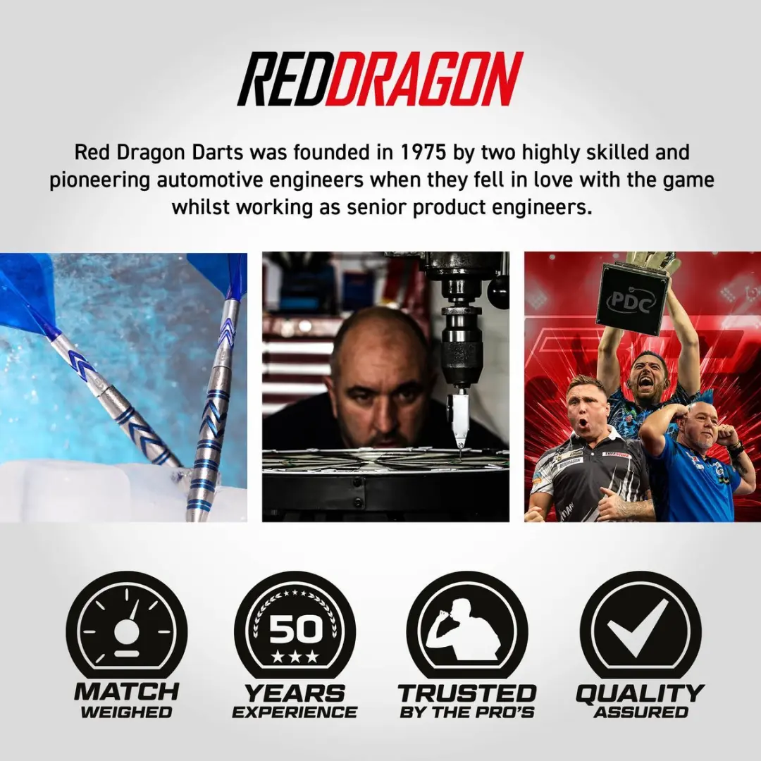 Red Dragon Gerwyn Price Blue Original Switch Point Dartpijlen - 3 Stuks