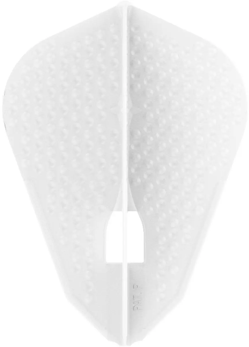 L-Style Champagne L9D Dimple Fantail Witte Dartvleugels FP4902 - 3 Stuks